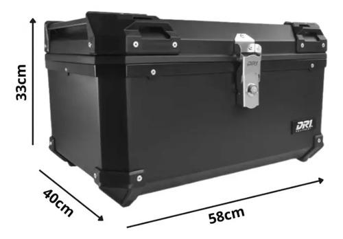 Maletero Baul 65lt Dr1 Litros Con Espaldar Tipo Shad Givi Negro