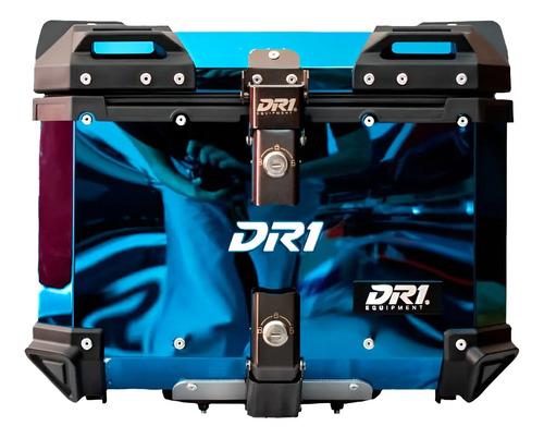 Maletero Cuadrado Dr1 Alu Pro Acero 45 Lt Azul