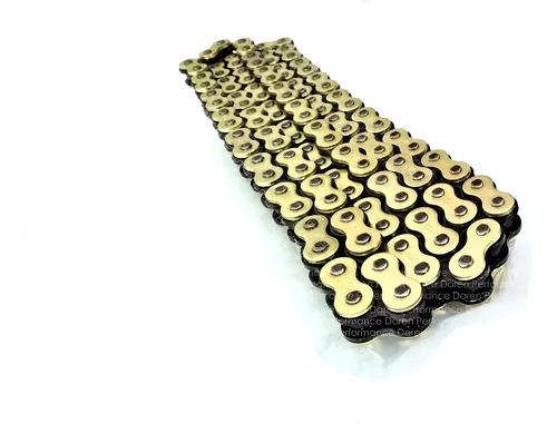 Cadena De Moto 520 Oring 120l Reforzada Dorada Repuesto Rb Dorado